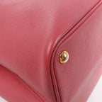 Prada Cuir Saffiano Lux Leather 2Way Handbag in Pink