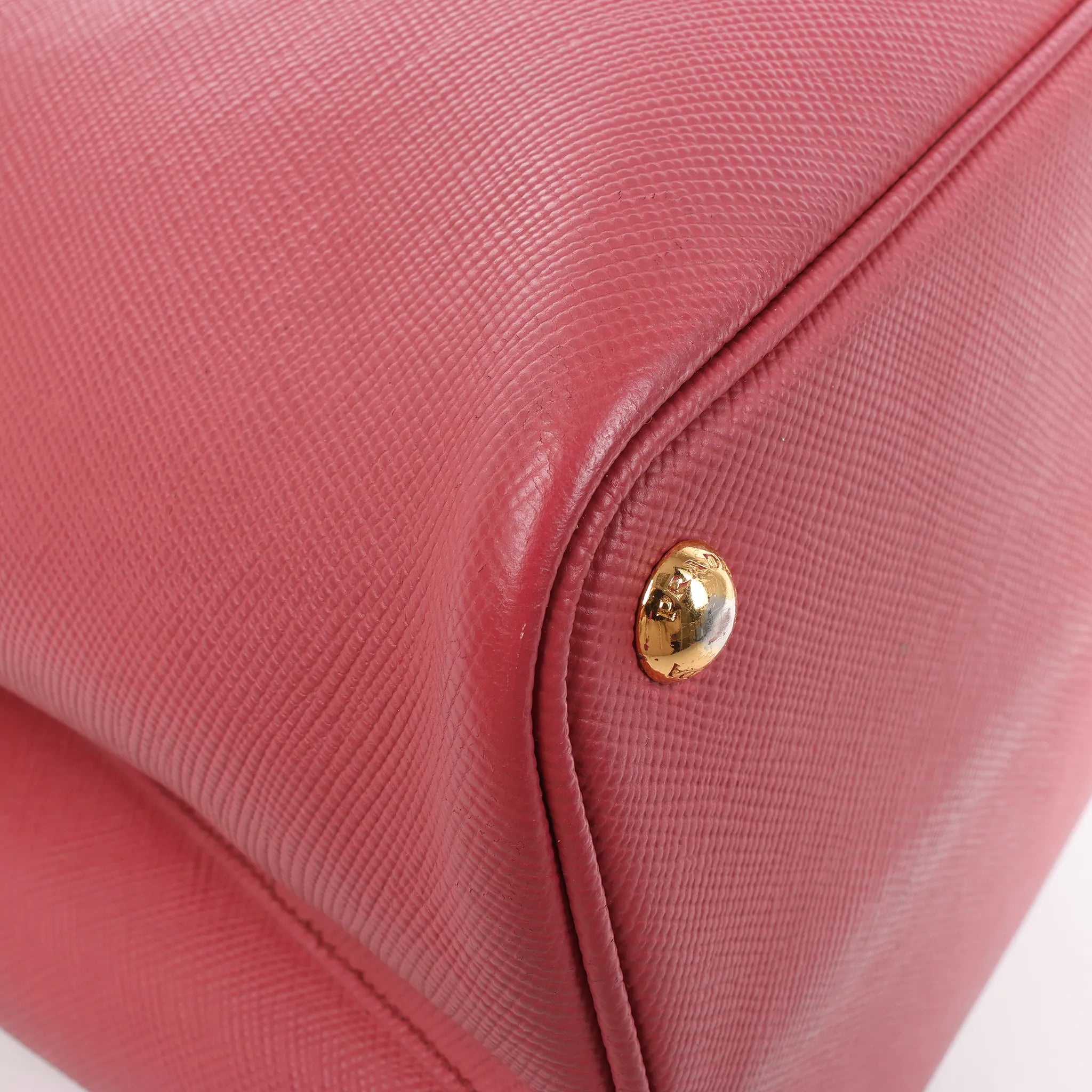 Prada Cuir Saffiano Lux Leather 2Way Handbag in Pink