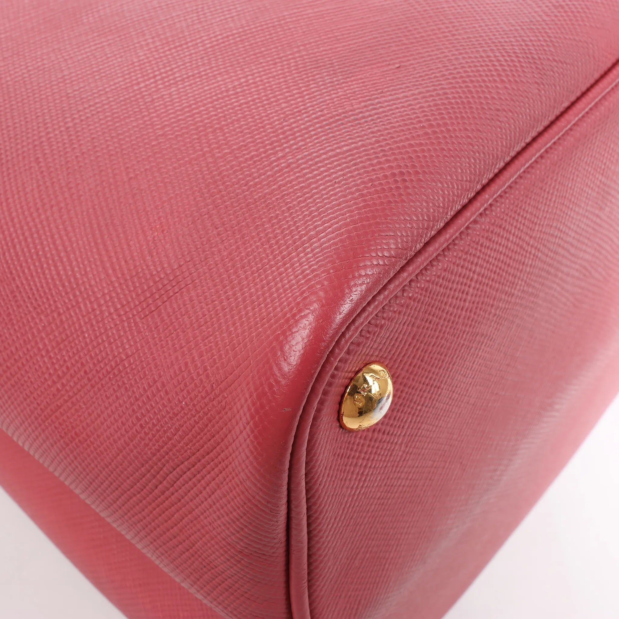 Prada Cuir Saffiano Lux Leather 2Way Handbag in Pink