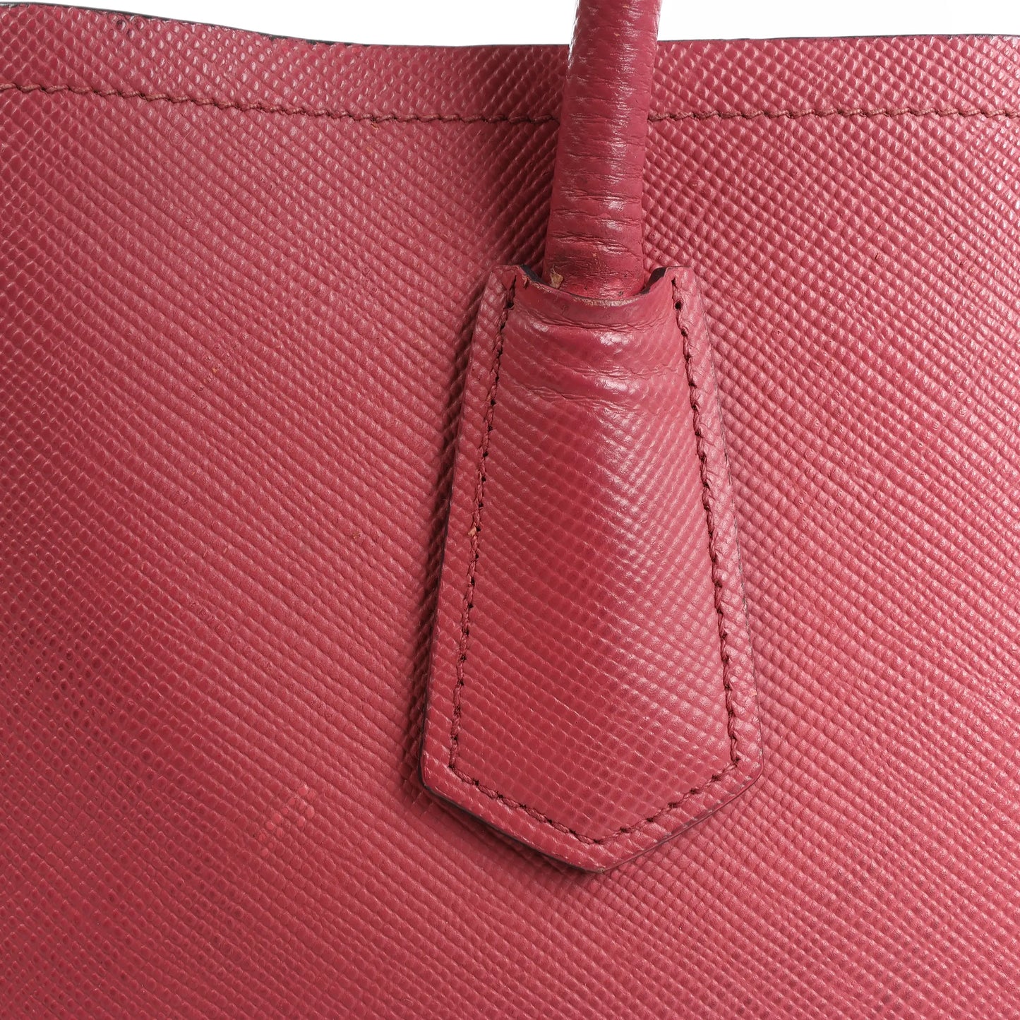 Prada Cuir Saffiano Lux Leather 2Way Handbag in Pink