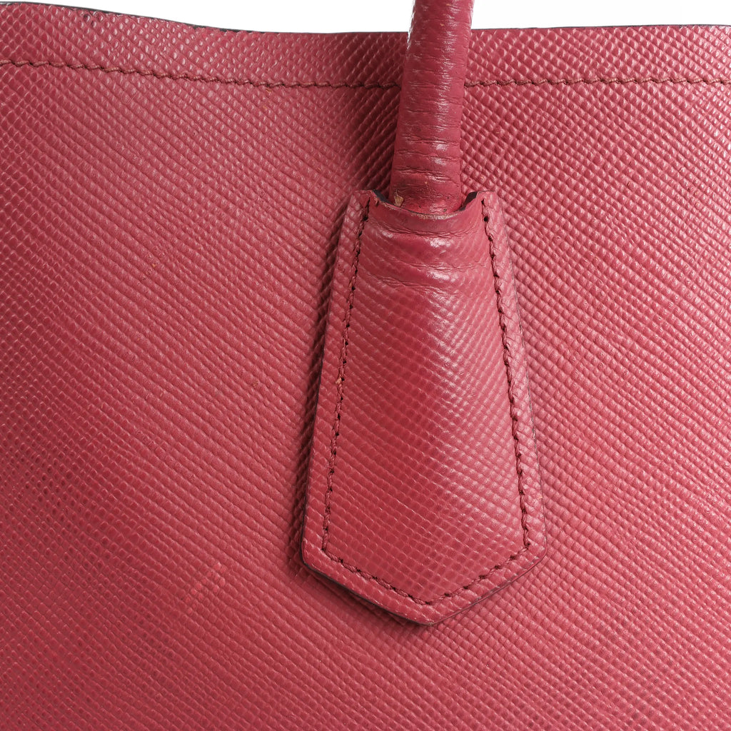 Prada Cuir Saffiano Lux Leather 2Way Handbag in Pink