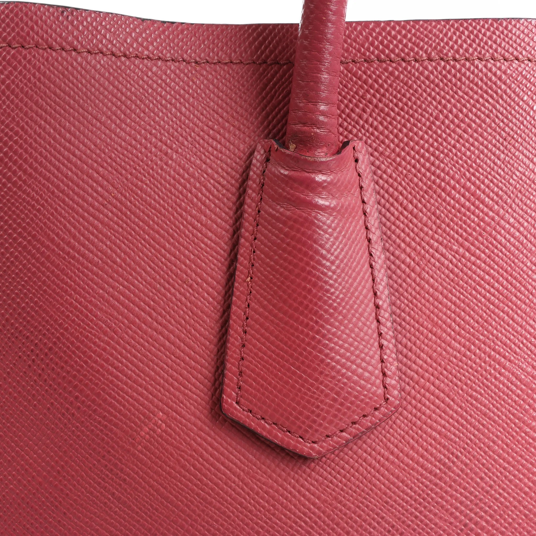 Prada Cuir Saffiano Lux Leather 2Way Handbag in Pink