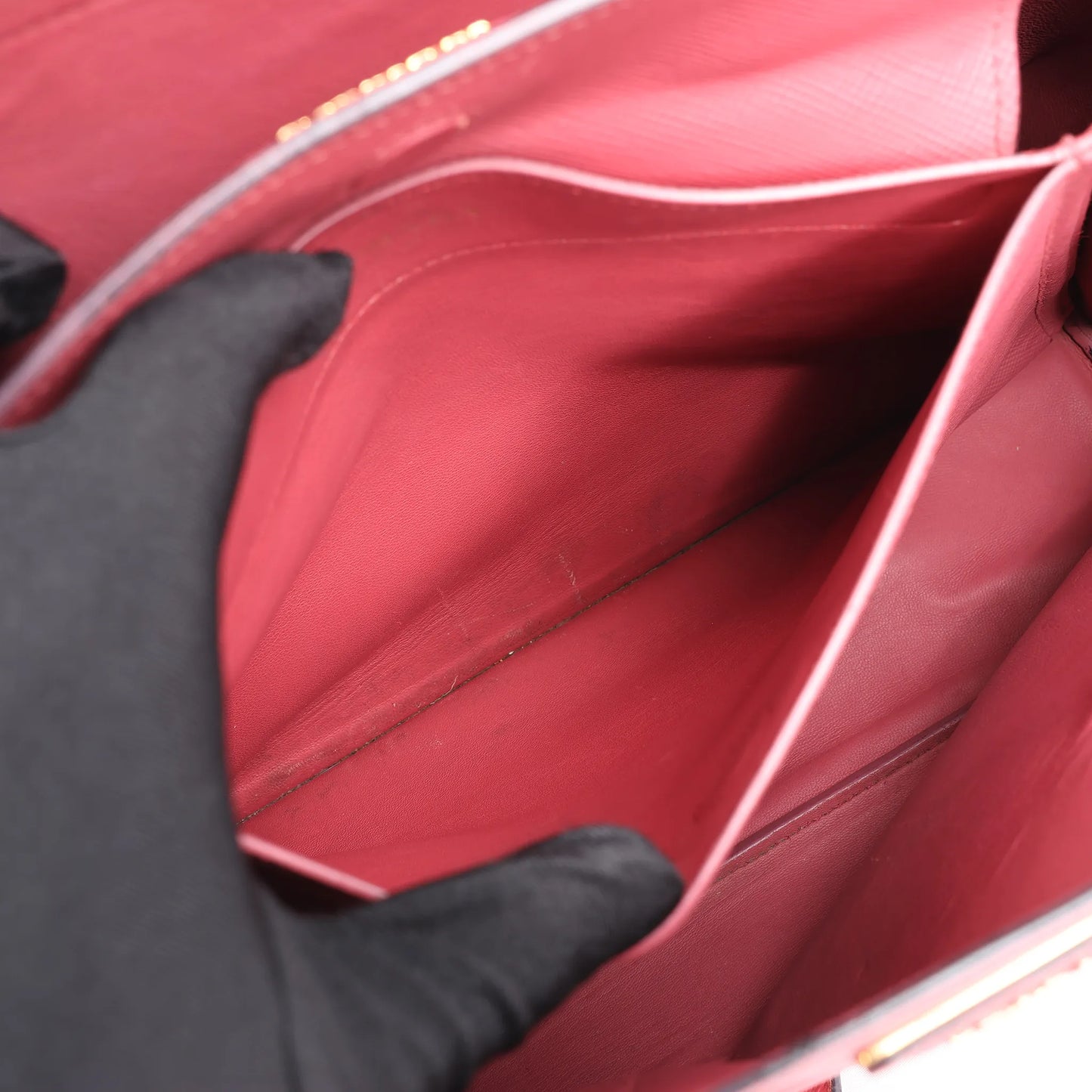 Prada Cuir Saffiano Lux Leder 2-Wege-Handtasche in Rosa