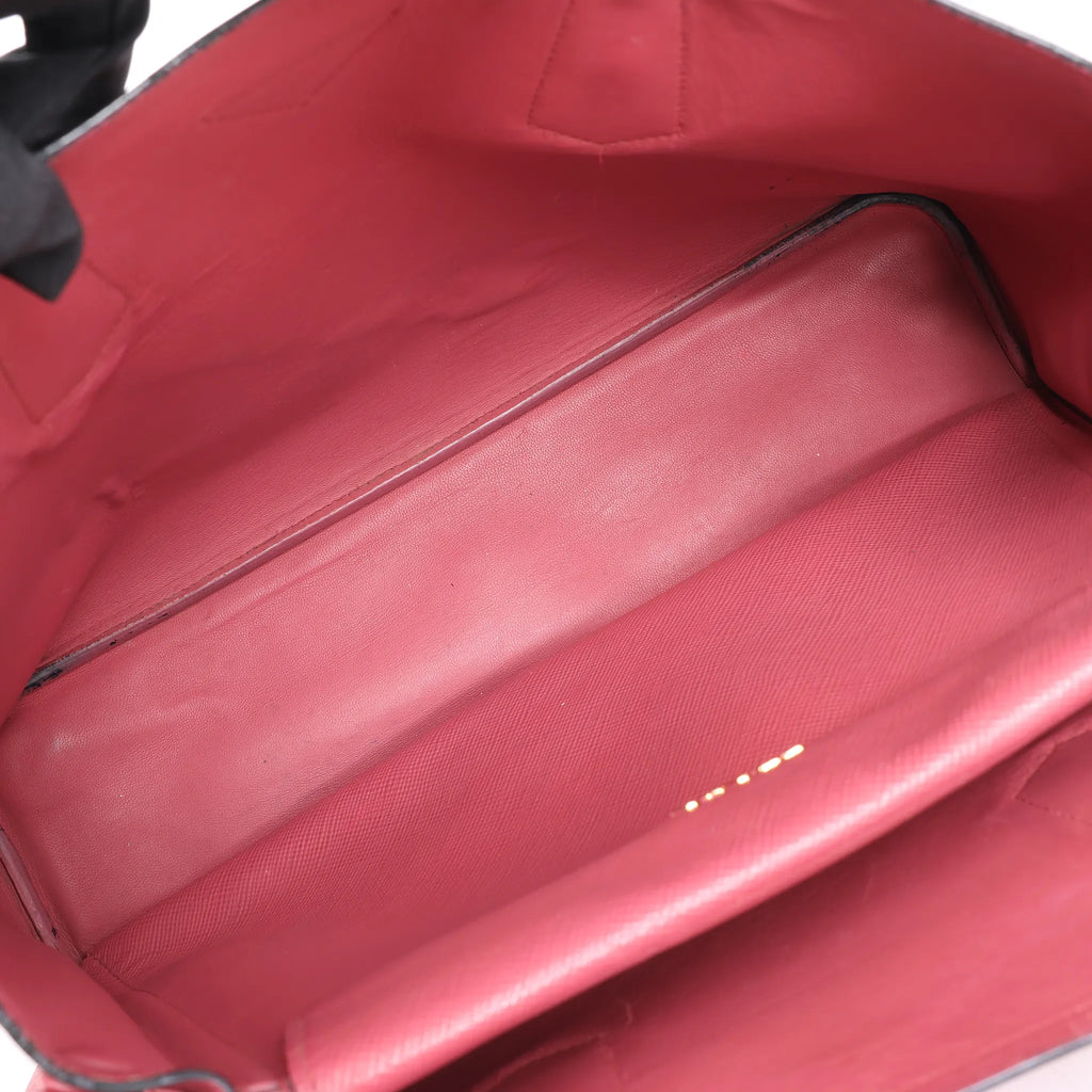 Prada Cuir Saffiano Lux Leather 2Way Handbag in Pink