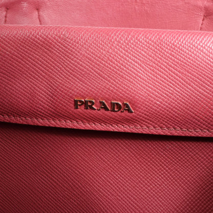Prada Cuir Saffiano Lux Leder 2-Wege-Handtasche in Rosa