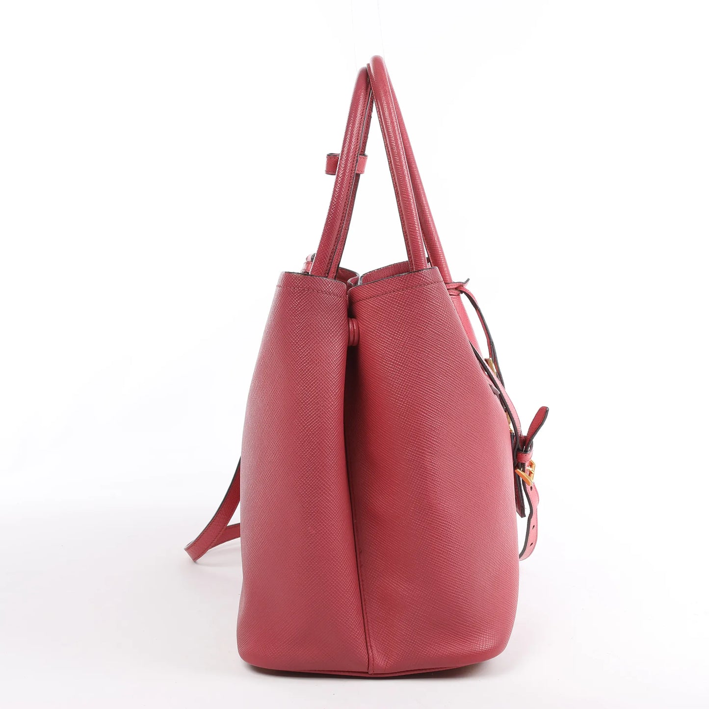 Prada Cuir Saffiano Lux Leather 2Way Handbag in Pink