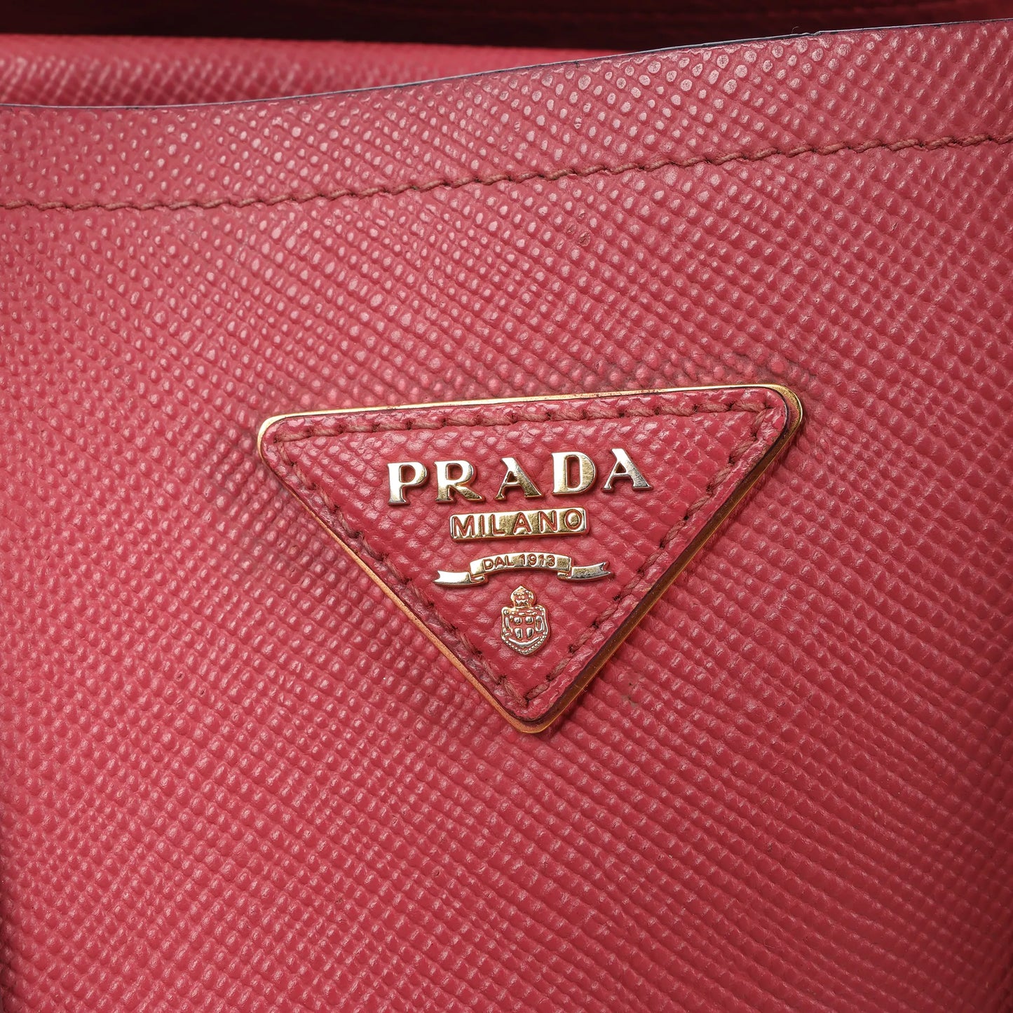 Prada Cuir Saffiano Lux Leather 2Way Handbag in Pink