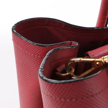 Prada Cuir Saffiano Lux Leather 2Way Handbag in Pink