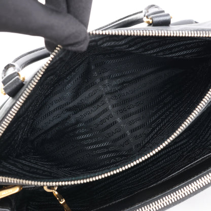 Prada Galleria Saffiano Lux Leather 2Way Handbag in Black