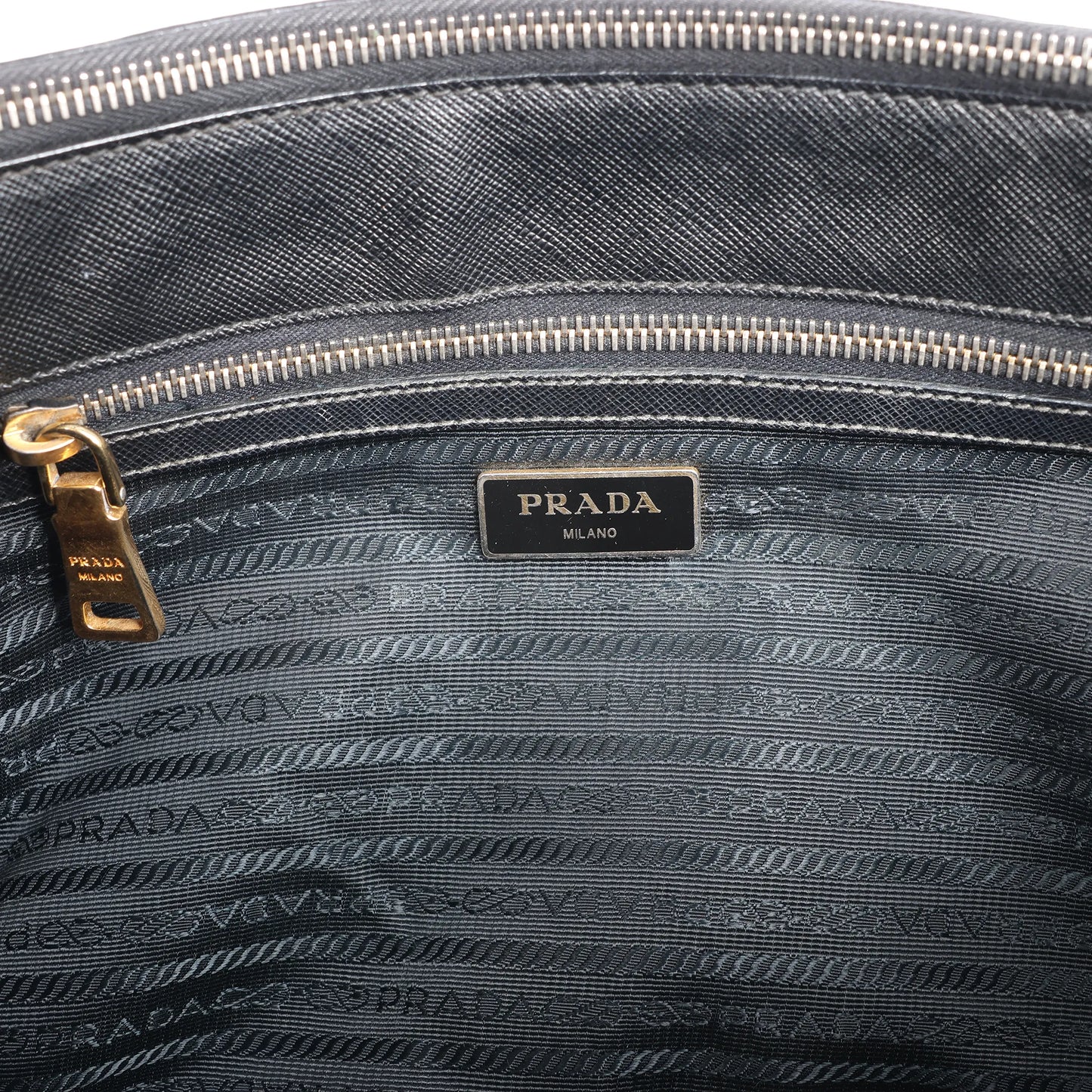 Prada Galleria Saffiano Lux Leather 2Way Handbag in Black