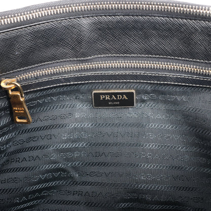 Prada Galleria Saffiano Lux Leather 2Way Handbag in Black