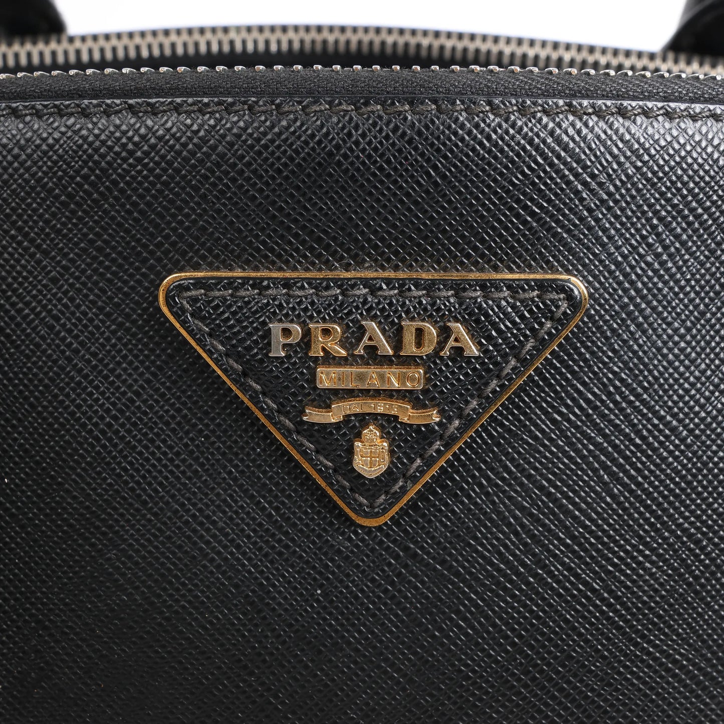 Prada Galleria Saffiano Lux Leather 2Way Handbag in Black