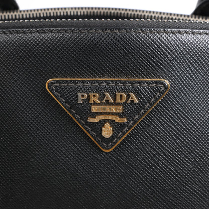 Prada Galleria Saffiano Lux Leather 2Way Handbag in Black