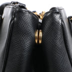 Prada Galleria Saffiano Lux Leather 2Way Handbag in Black