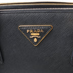 Prada Galleria Saffiano Lux Leather 2Way Handbag in Black