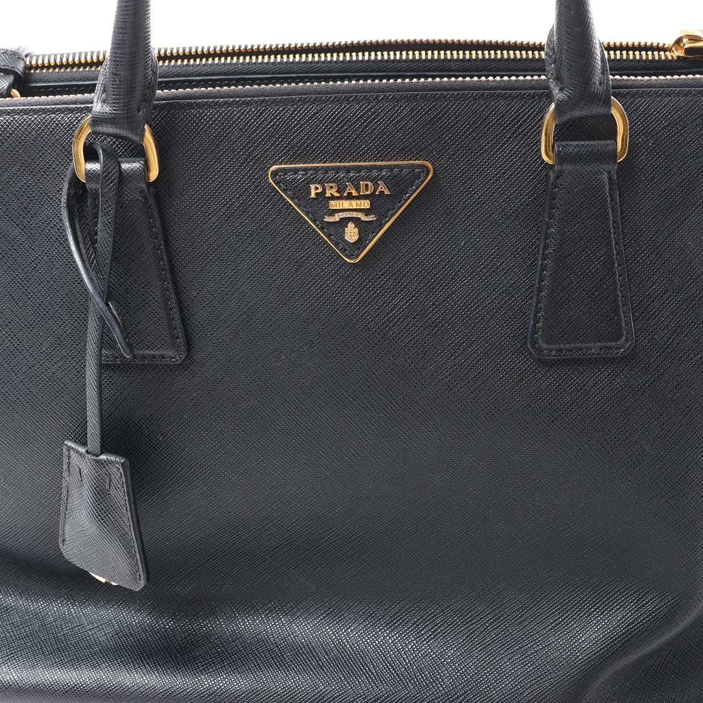 Prada Galleria Saffiano Lux Leather 2Way Handbag in Black
