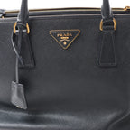 Prada Galleria Saffiano Lux Leather 2Way Handbag in Black