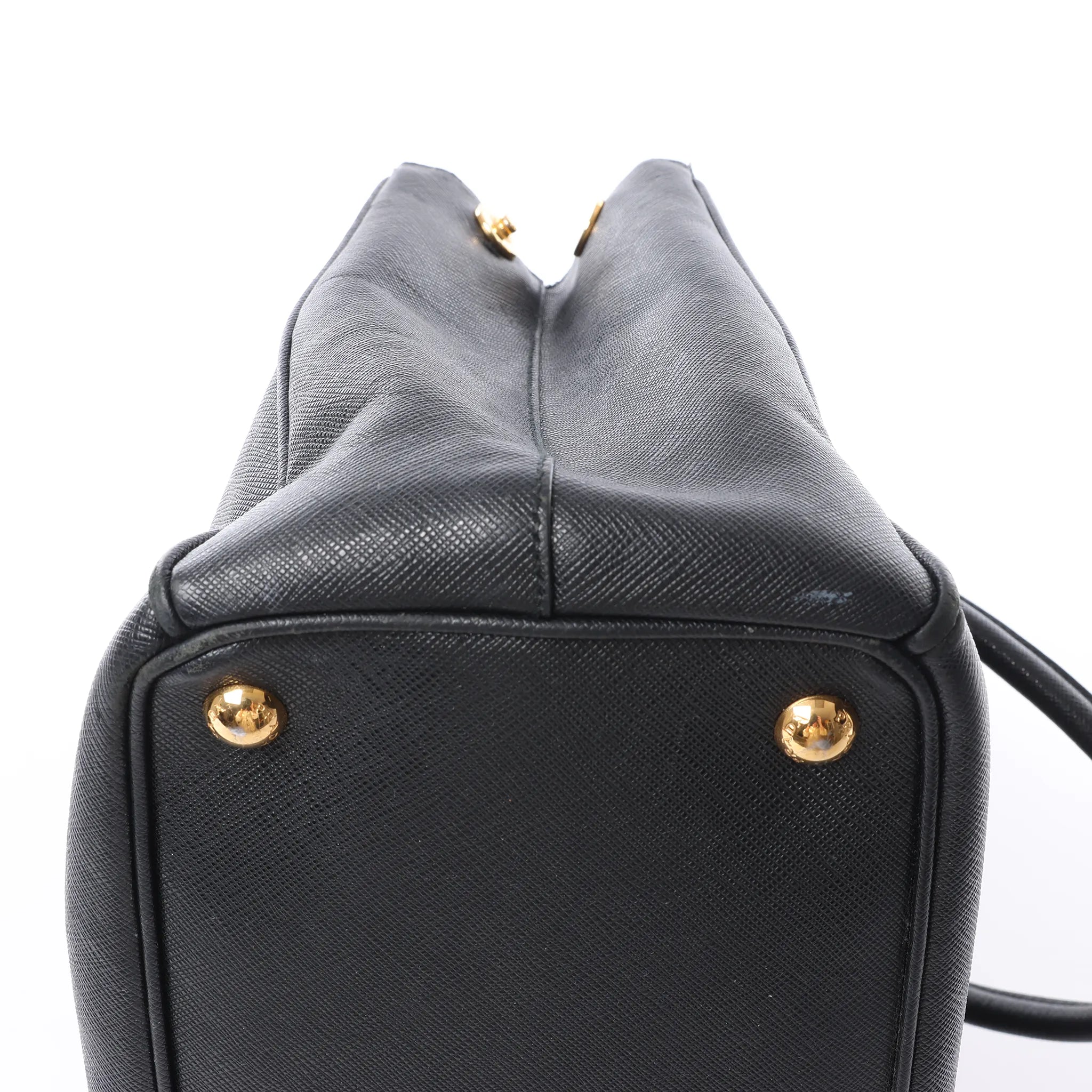 Prada Galleria Saffiano Lux Leather 2Way Handbag in Black