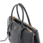 Prada Galleria Saffiano Lux Leather 2Way Handbag in Black