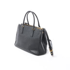 Prada Galleria Saffiano Lux Leather 2Way Handbag in Black