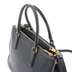 Prada Galleria Saffiano Lux Leather 2Way Handbag in Black