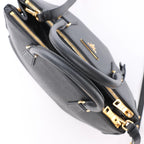 Prada Galleria Saffiano Lux Leather 2Way Handbag in Black