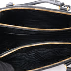 Prada Galleria Saffiano Lux Leather 2Way Handbag in Black