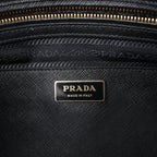 Prada Galleria Saffiano Lux Leather 2Way Handbag in Black