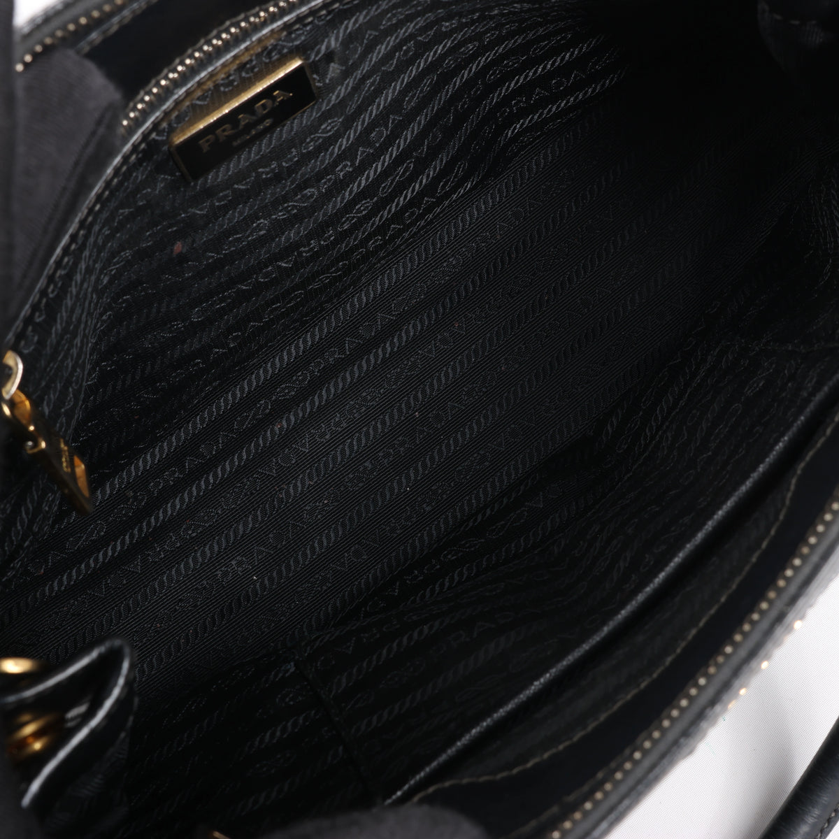 Prada Galleria Saffiano Leather 2Way Handbag in Black