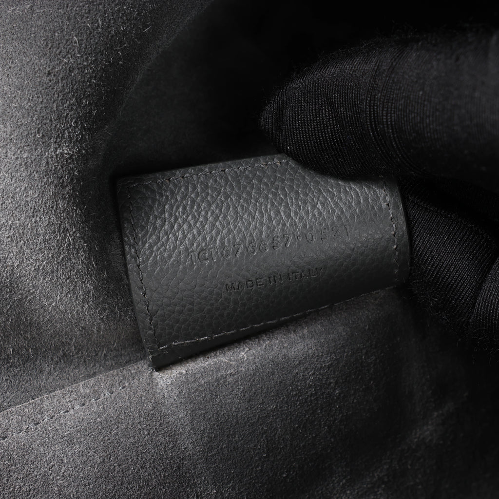 Saint Laurent Paris Bold Leather Tote Shoulder Bag in Gray 676657