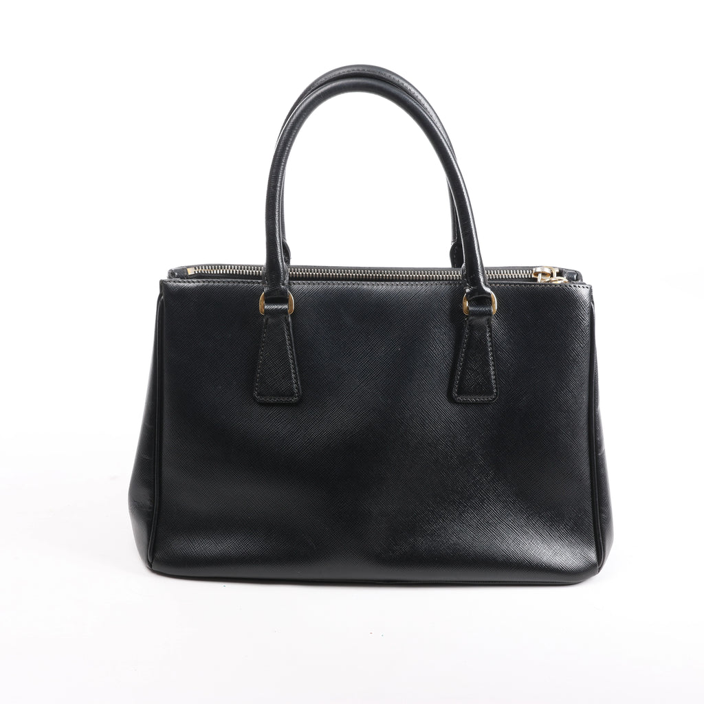 Prada Galleria Saffiano Leather 2Way Handbag in Black
