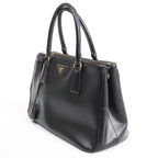Prada Galleria Saffiano Leather 2Way Handbag in Black
