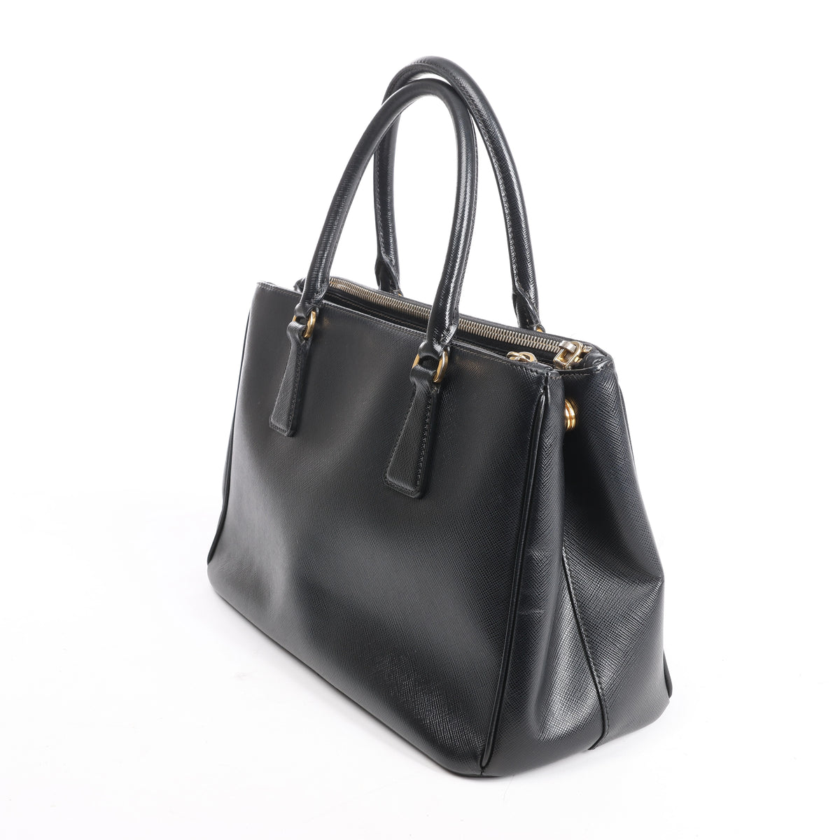 Prada Galleria Saffiano Leather 2Way Handbag in Black