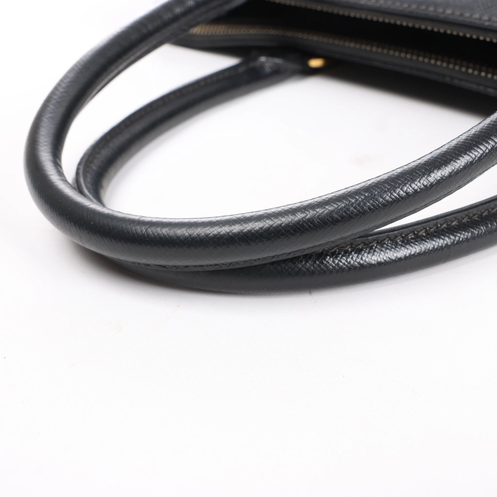 Prada Galleria Saffiano Leather 2Way Handbag in Black