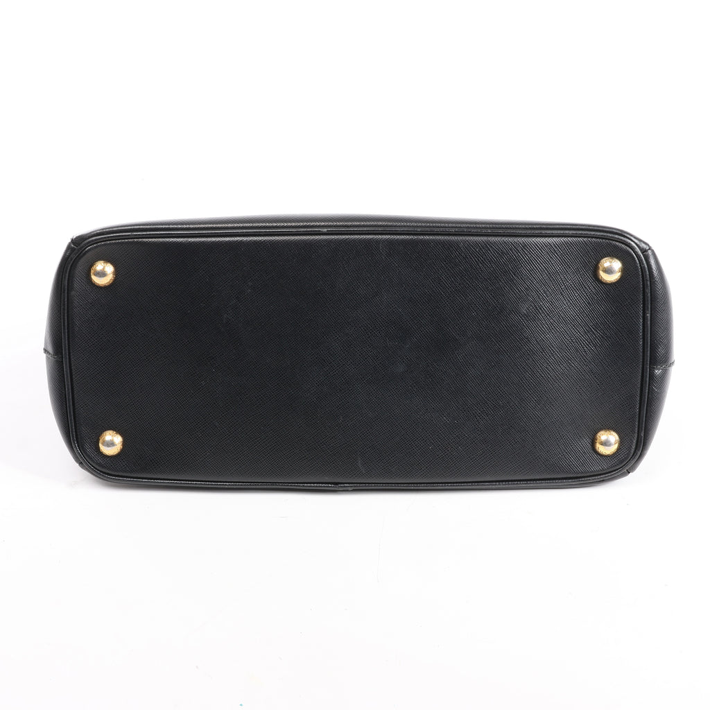 Prada Galleria Saffiano Leather 2Way Handbag in Black