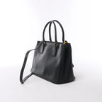 Bolso de mano Prada Promenade de piel Saffiano Lux de 2 vías en beige