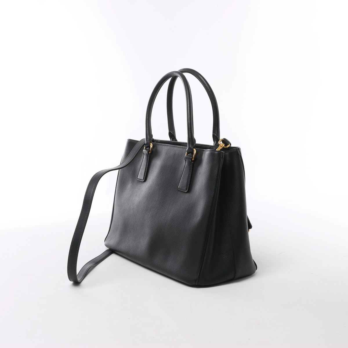 Bolso de mano Prada Promenade de piel Saffiano Lux de 2 vías en beige