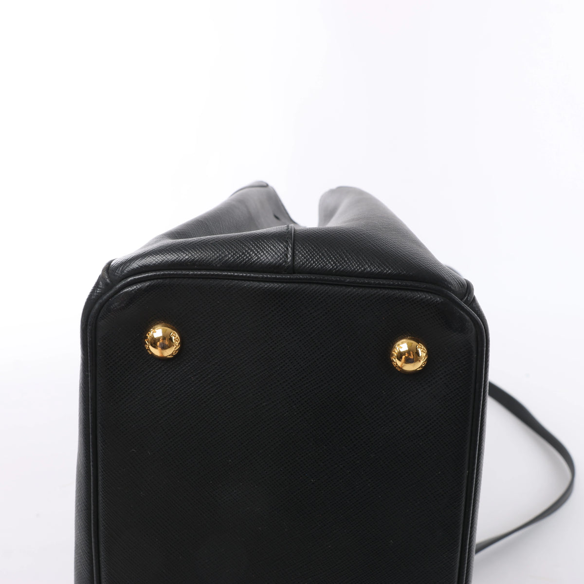 Bolso de mano Prada Promenade de piel Saffiano Lux de 2 vías en beige