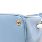 Prada Galleria Saffiano Lux Leather 2Way Handbag in Blue