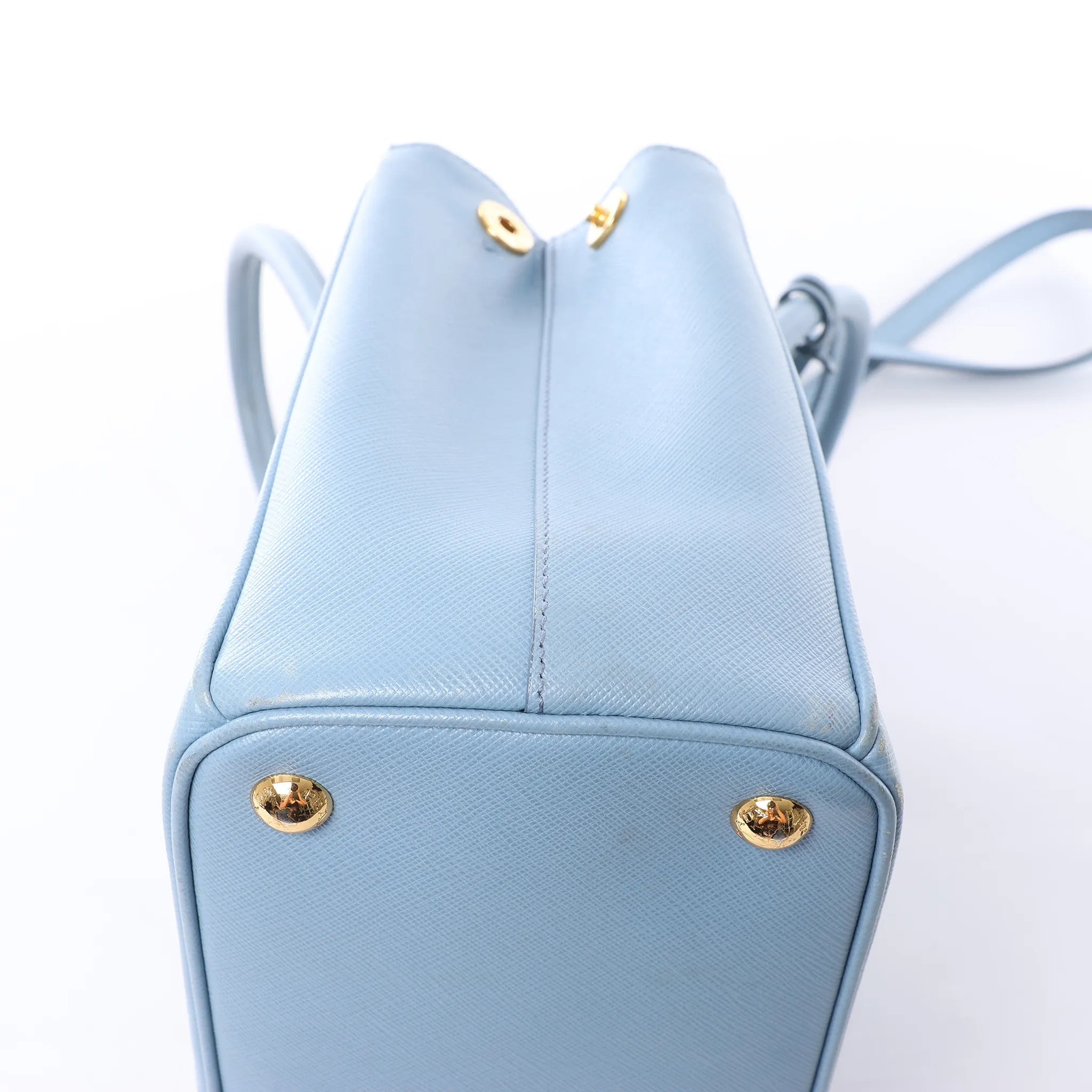 Prada Galleria Saffiano Lux Leather 2Way Handbag in Blue