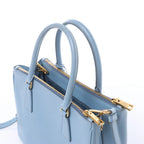 Prada Galleria Saffiano Lux Leather 2Way Handbag in Blue