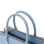 Prada Galleria Saffiano Lux Leather 2Way Handbag in Blue