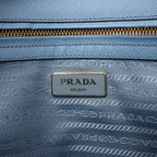 Prada Galleria Saffiano Lux Leather 2Way Handbag in Blue