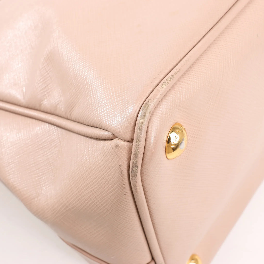 Prada Galleria Saffiano Lux Leather 2Way Handbag in Pink