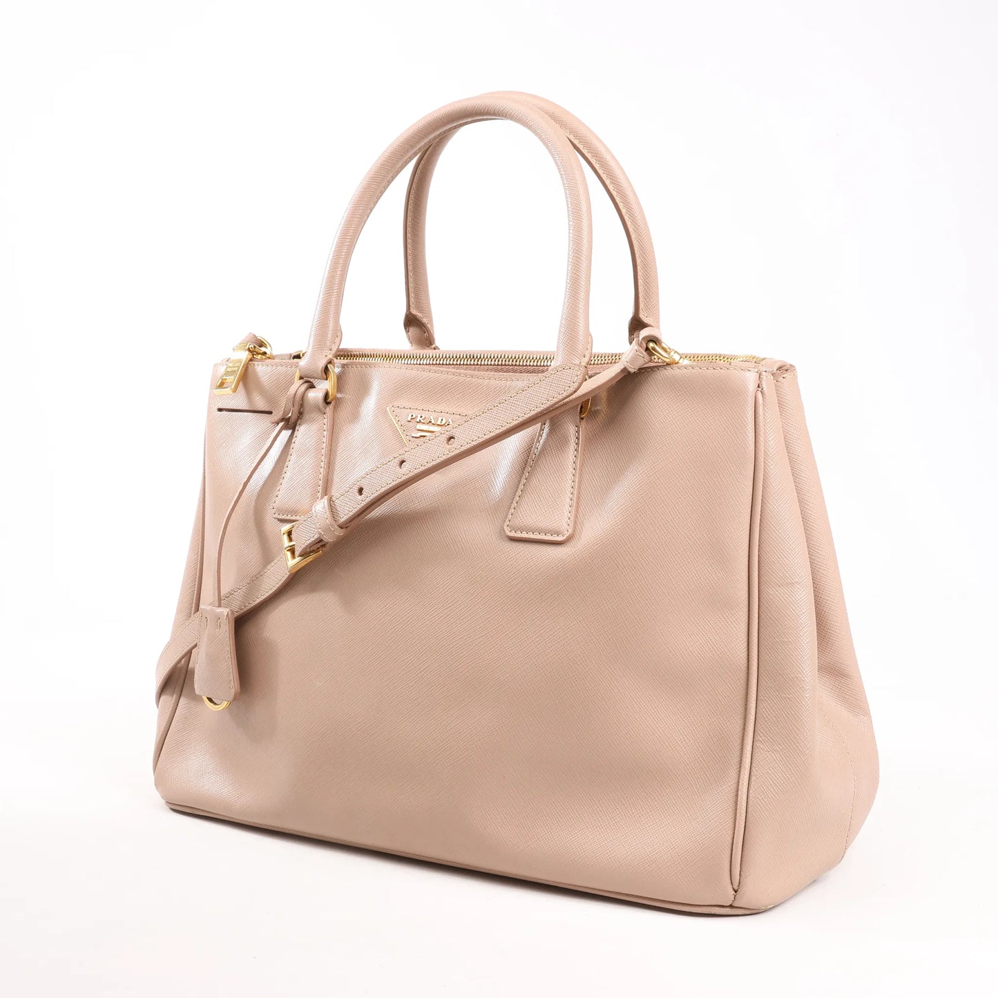 Prada Galleria Saffiano Lux Leather 2Way Handbag in Pink