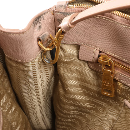 Prada Galleria Saffiano Lux Leather 2Way Handbag in Pink