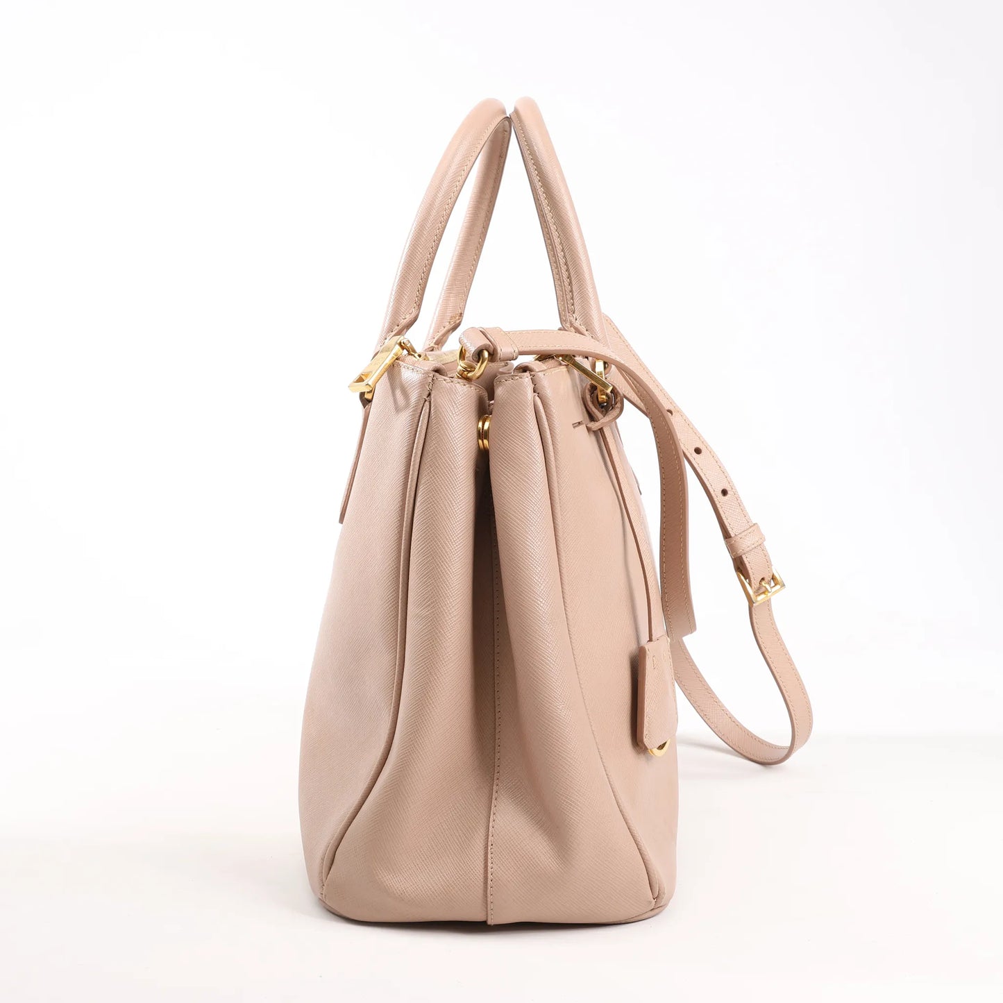 Prada Galleria Saffiano Lux Leather 2Way Handbag in Pink