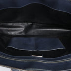 Bolso de mano Prada Galleria Saffiano Lux de piel bidireccional en azul marino 1BA274