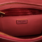 Prada Promenade Saffiano Lux Leather 2Way Handbag in Pink BL0837