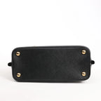 Prada Promenade Saffiano Lux Leather 2Way Handbag in Black